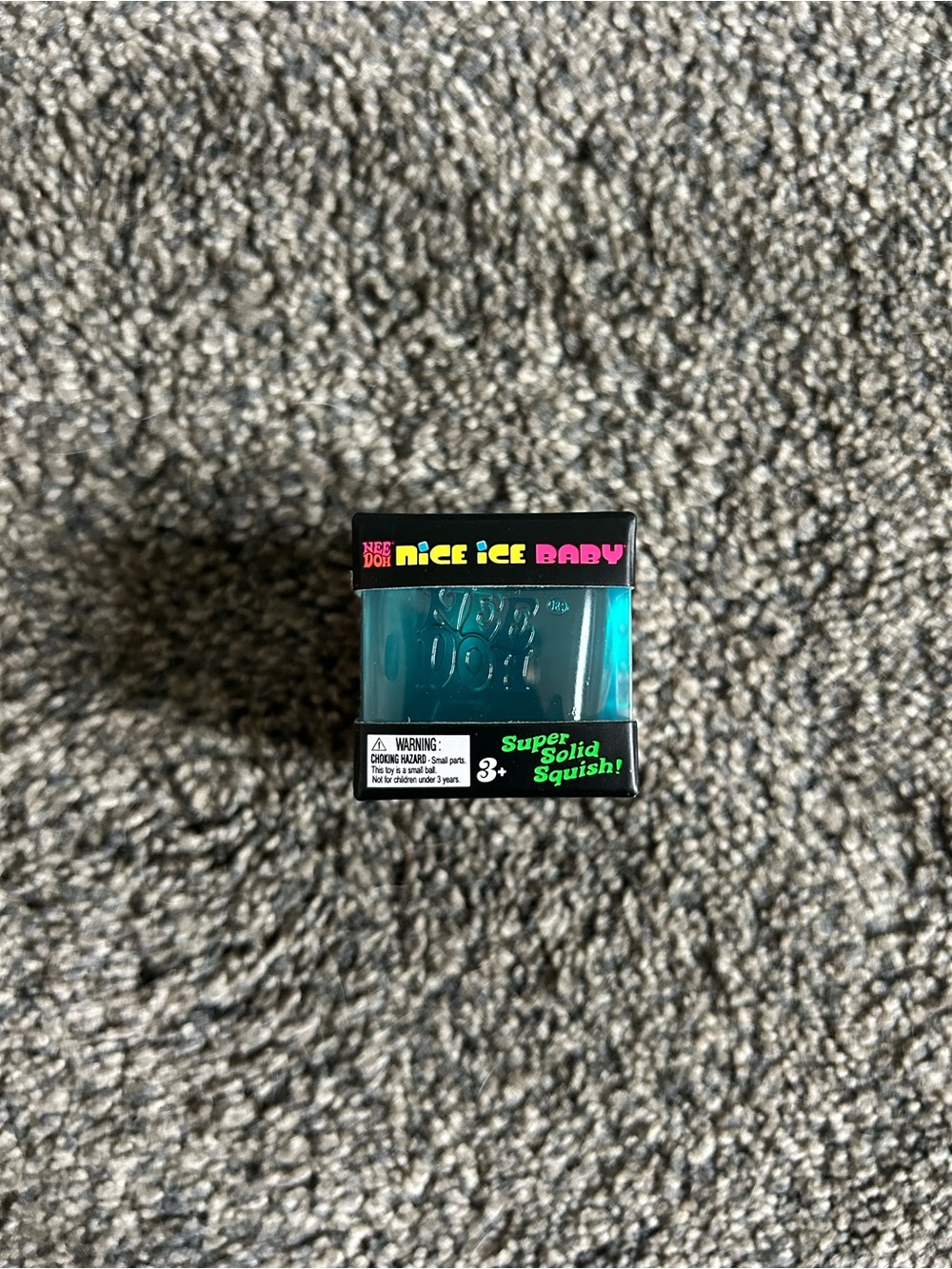 Needoh Nice Ice Baby Mini -Super Solid Squish! Teal Kids Toy